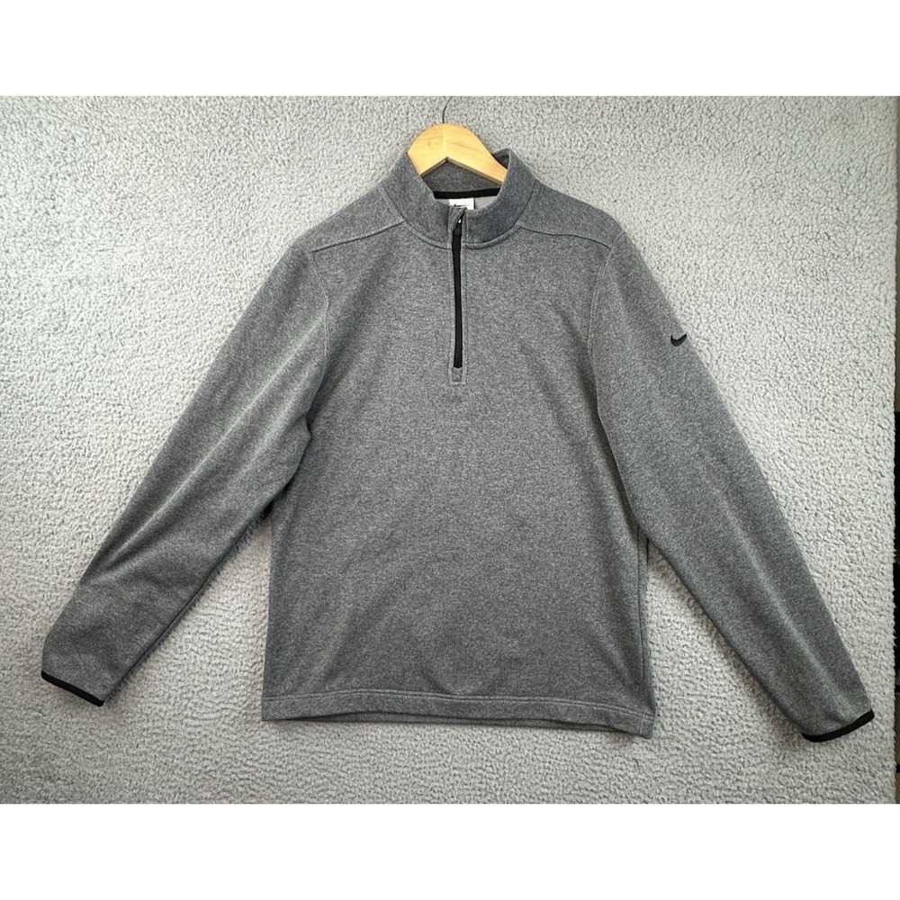 Nike Sweater Mens Small Gray Therma-FIT Victory 1/4-Zip Golf Top DN1947-010